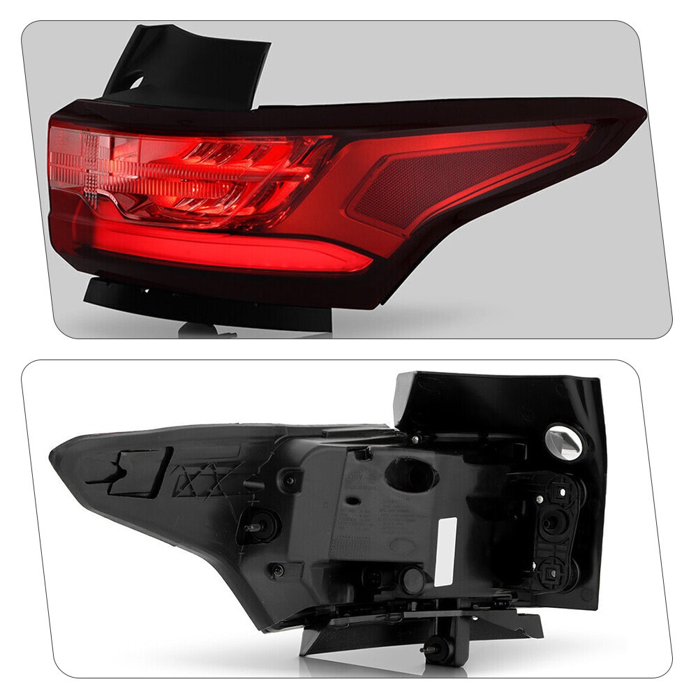 LED Tail Light For 2018-2021 Chevy Traverse Red/Clear Outer Right Passenger Side
