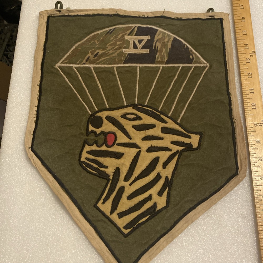 VINTAGE VIETNAM WAR EMBROIDERED BANNER