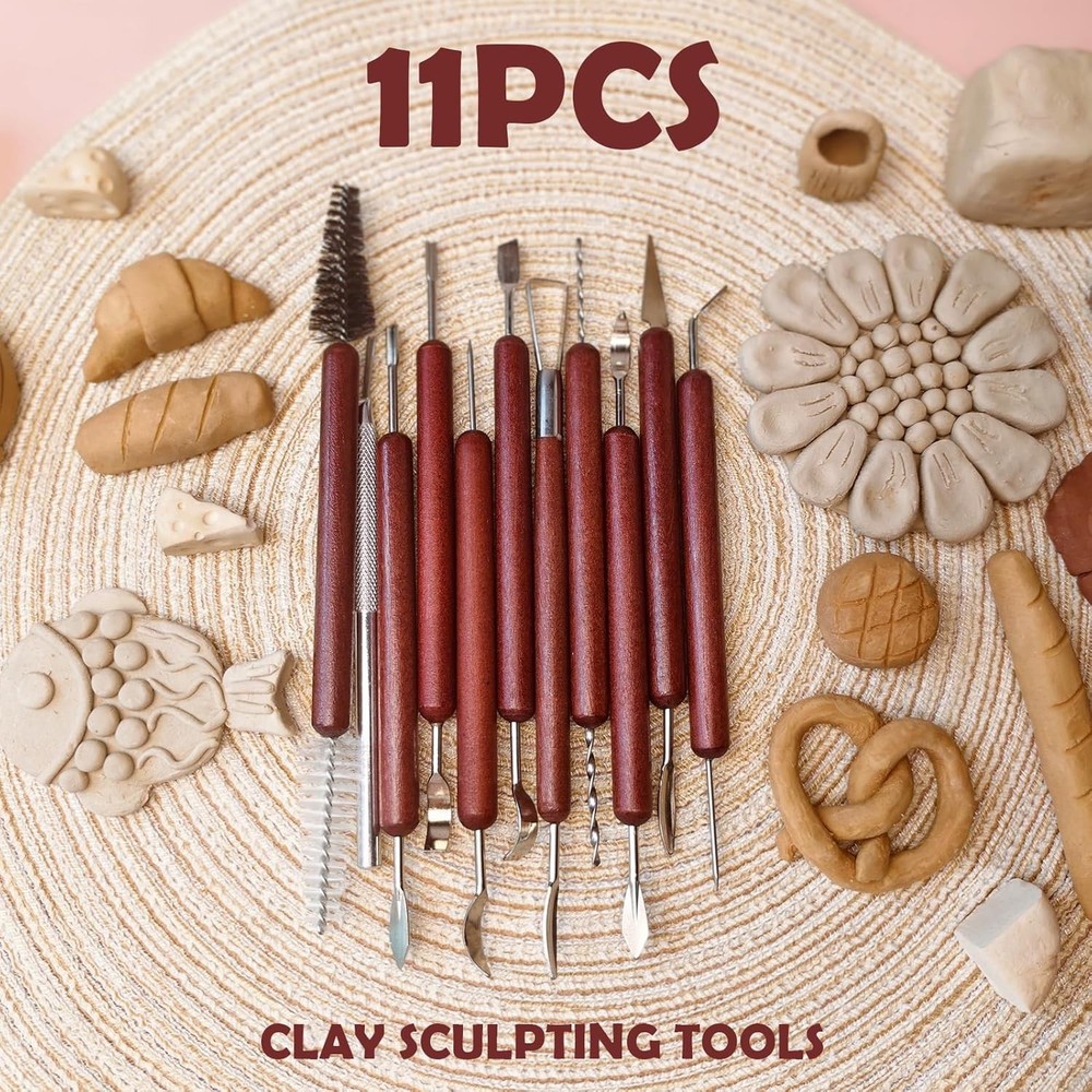 11PCS Clay Sculpting Tools Kit, Polymer Clay Tools for Pottery