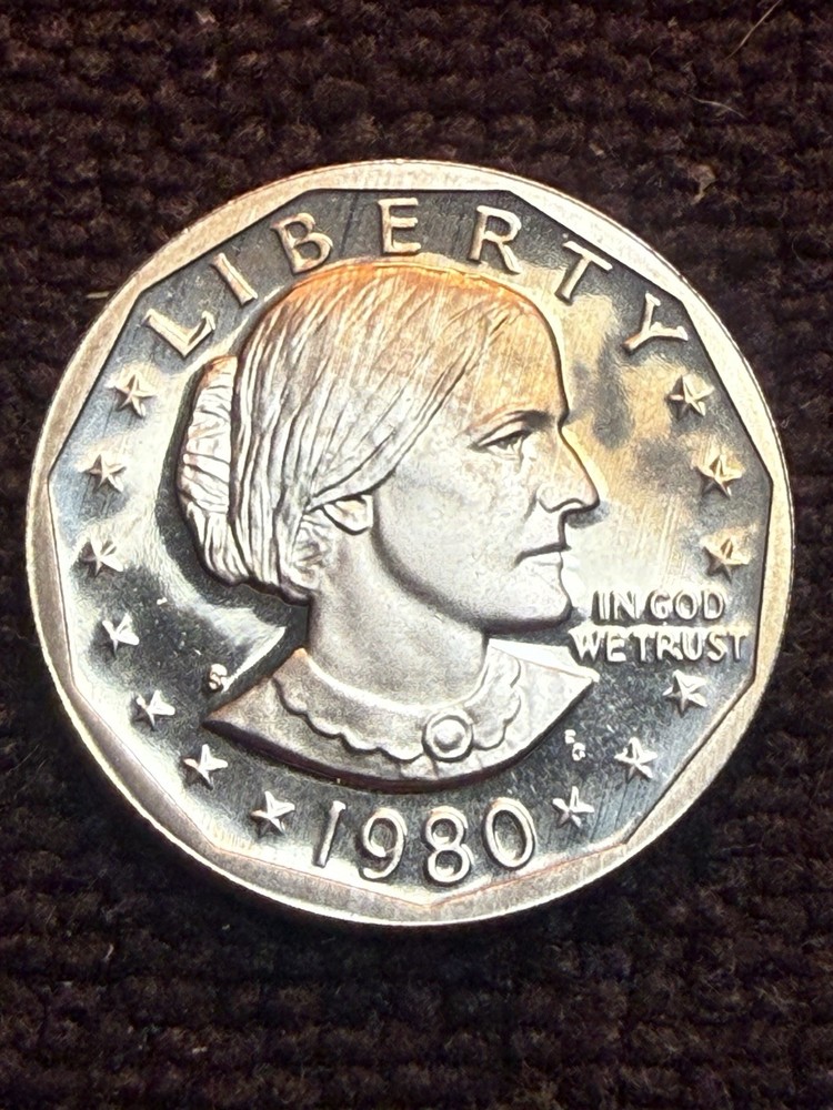 1980-S 1$ Proof DCAM Susan B Anthony One Dollar