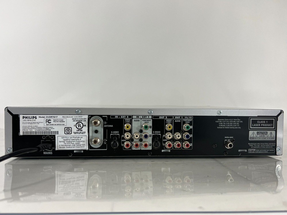 Philips Progressive Scan DVDR75/17 DVD Recorder