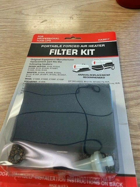 HA3017 FILTER KIT FOR PORTABLE FORCED AIR HEATERS