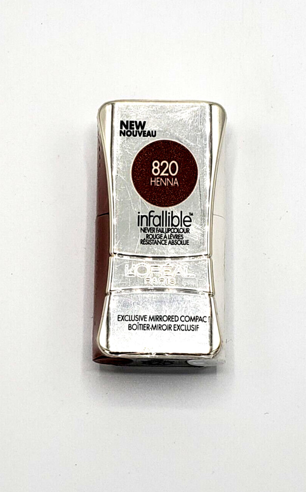 NEW L'Oréal Infallible Never Fail Lipcolour- 820 HENNA
