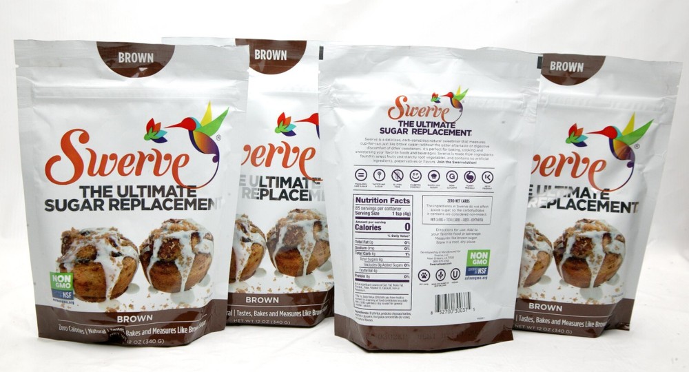 ORIGINAL Swerve Brown Ultimate Sugar Replacement. Four Packs. SEALED.