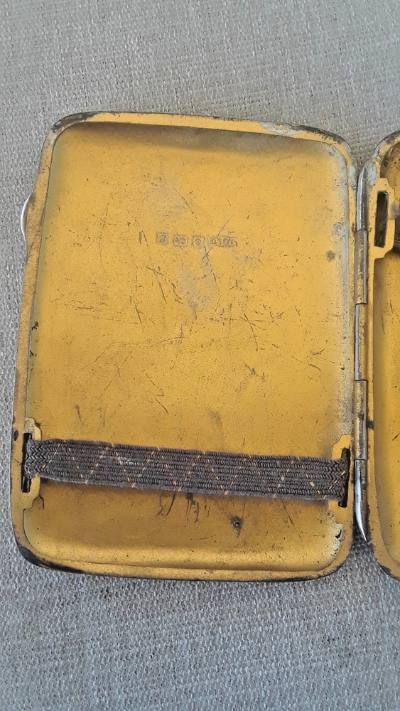 Sterling Silver Cigarette Card Case hallmarked Birmingham, 74.8gr
