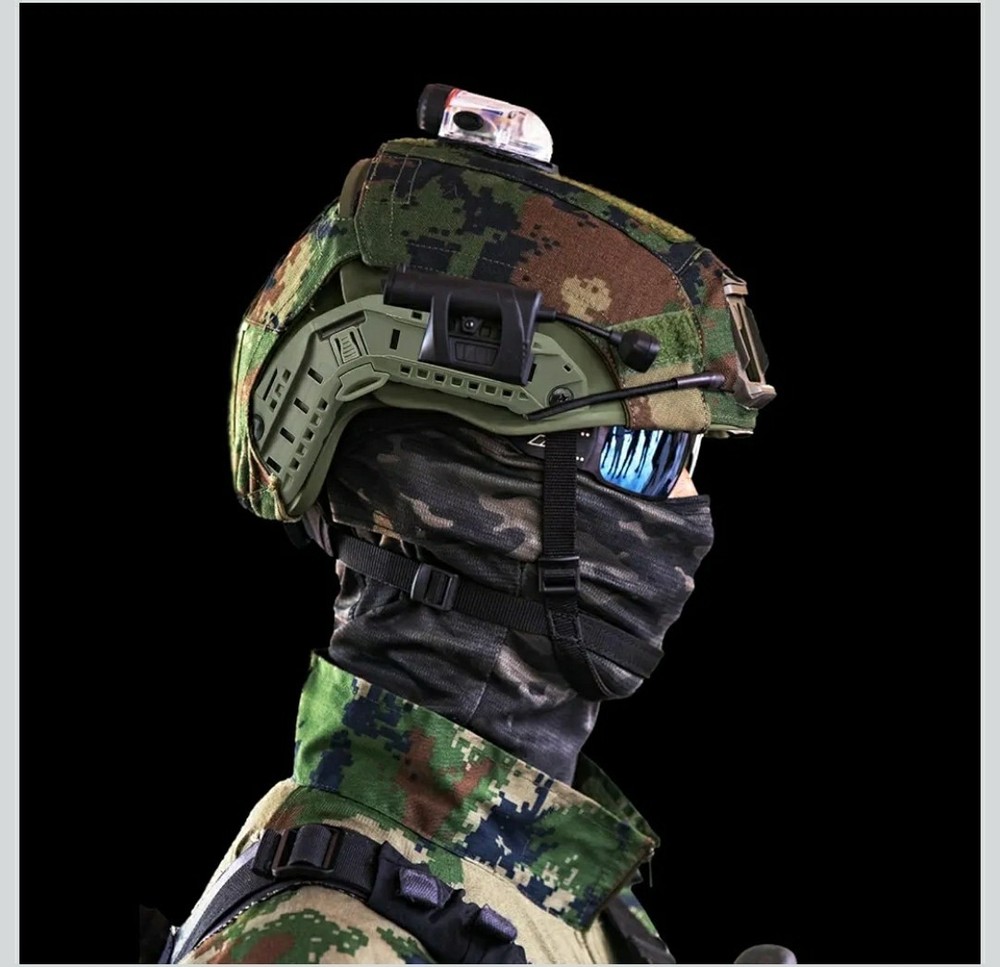 Qavctw Tactical Helmet Rail Mount Accessory Side Rails Kit for High Cut Fast...