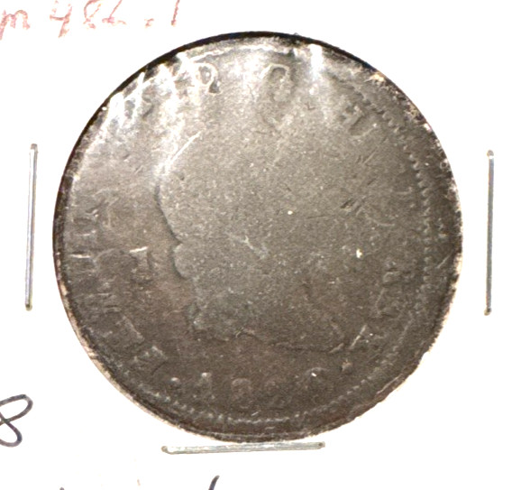 Spain 1820 8 maravedis KM 486.1