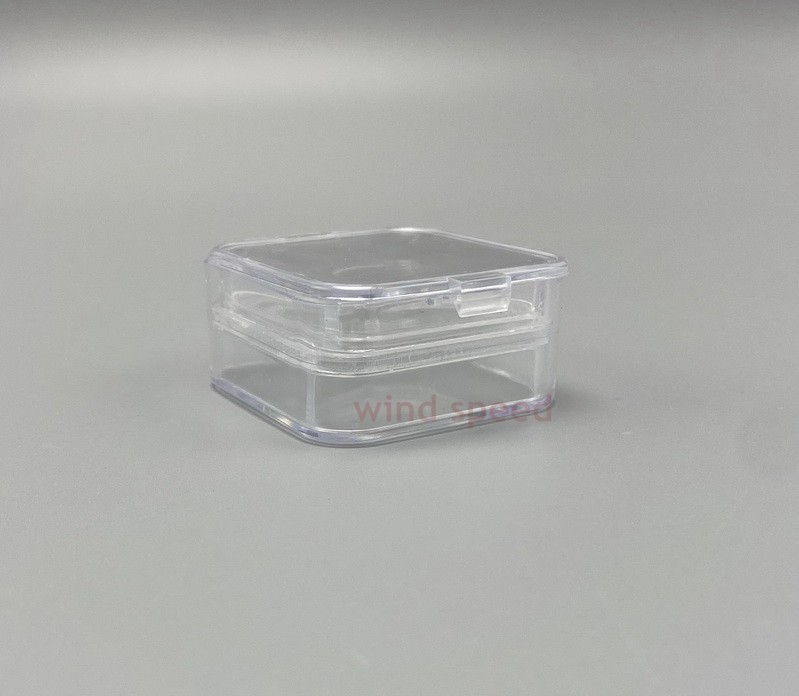 10Pcs Hinged Display Box Clear Membrane storage Boxes Denture False Teeth Case
