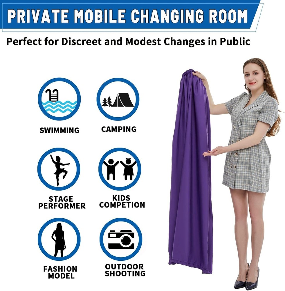 Flexible Portable Changing Shelter - 4.59ft Convenient Private Dressing Tent