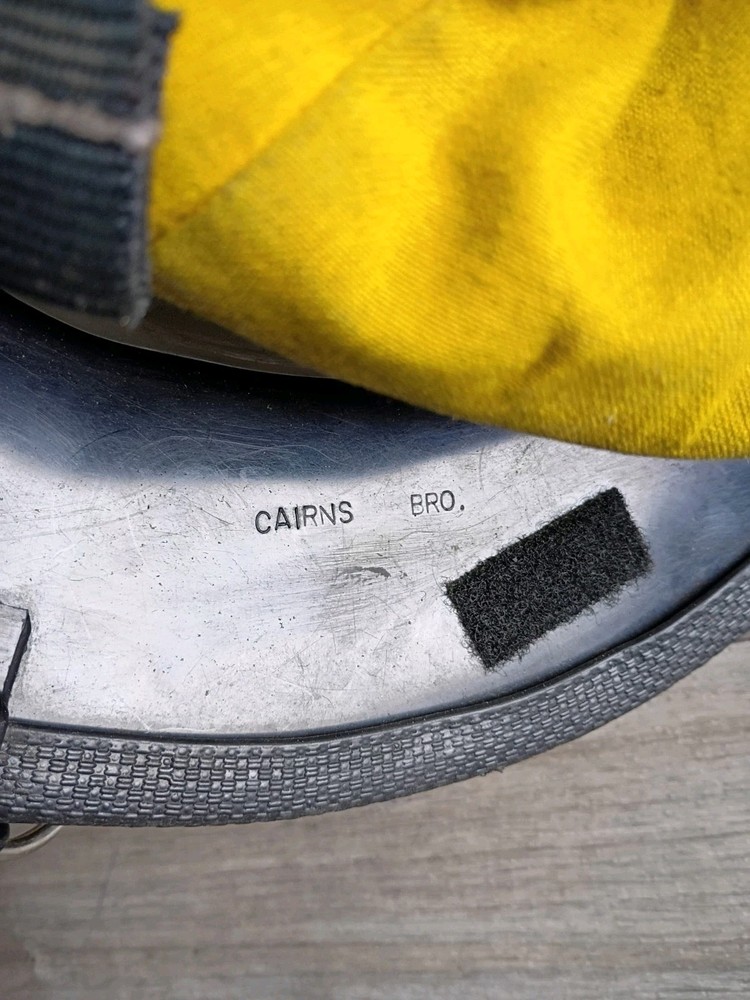 Vintage Cairns & Brother Fireman Fire Fighter Helmet with Face Shield