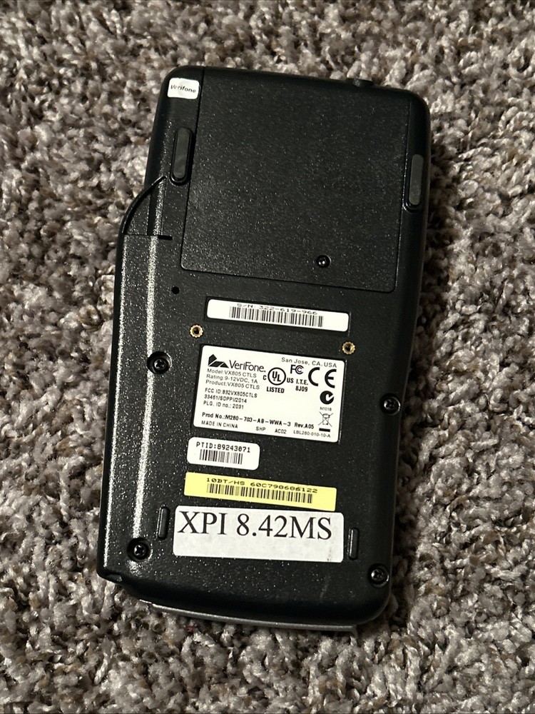 Verifone Vx805 Pin Pad Card Reader 160mb Keypad Missing Top