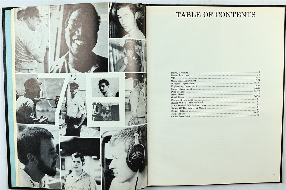 USS Dewey (DDG-45) 1978 Mediterranean Deployment Cruise Book