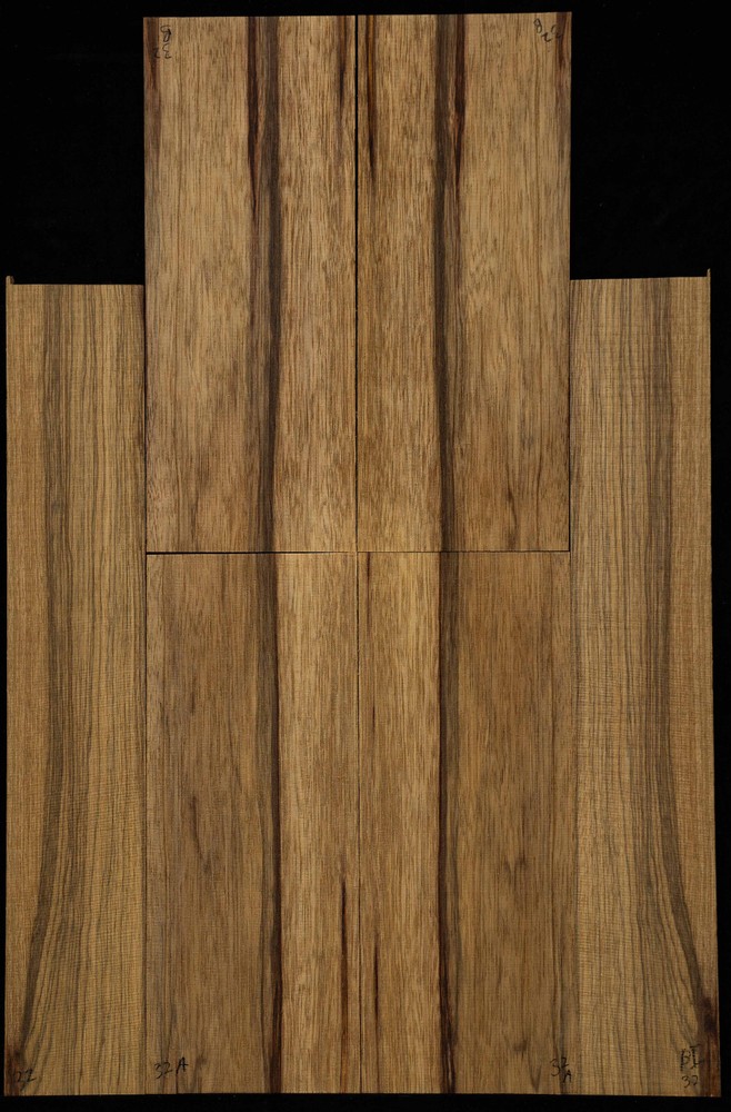 Black Limba Ukulele Set #32 Tenor Size Back  Top and Sides