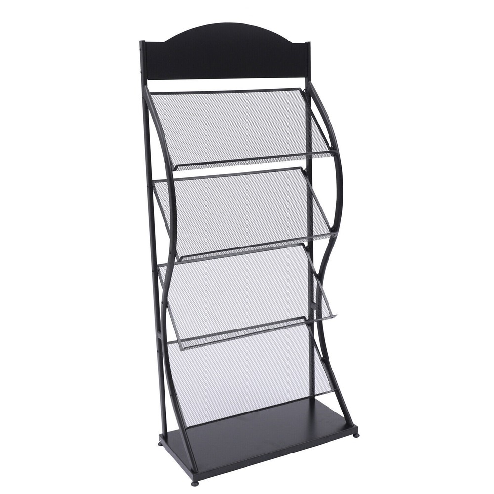 Multilayer Book Shelf Rack Floor Storage Display Rack USspaper Comic Display