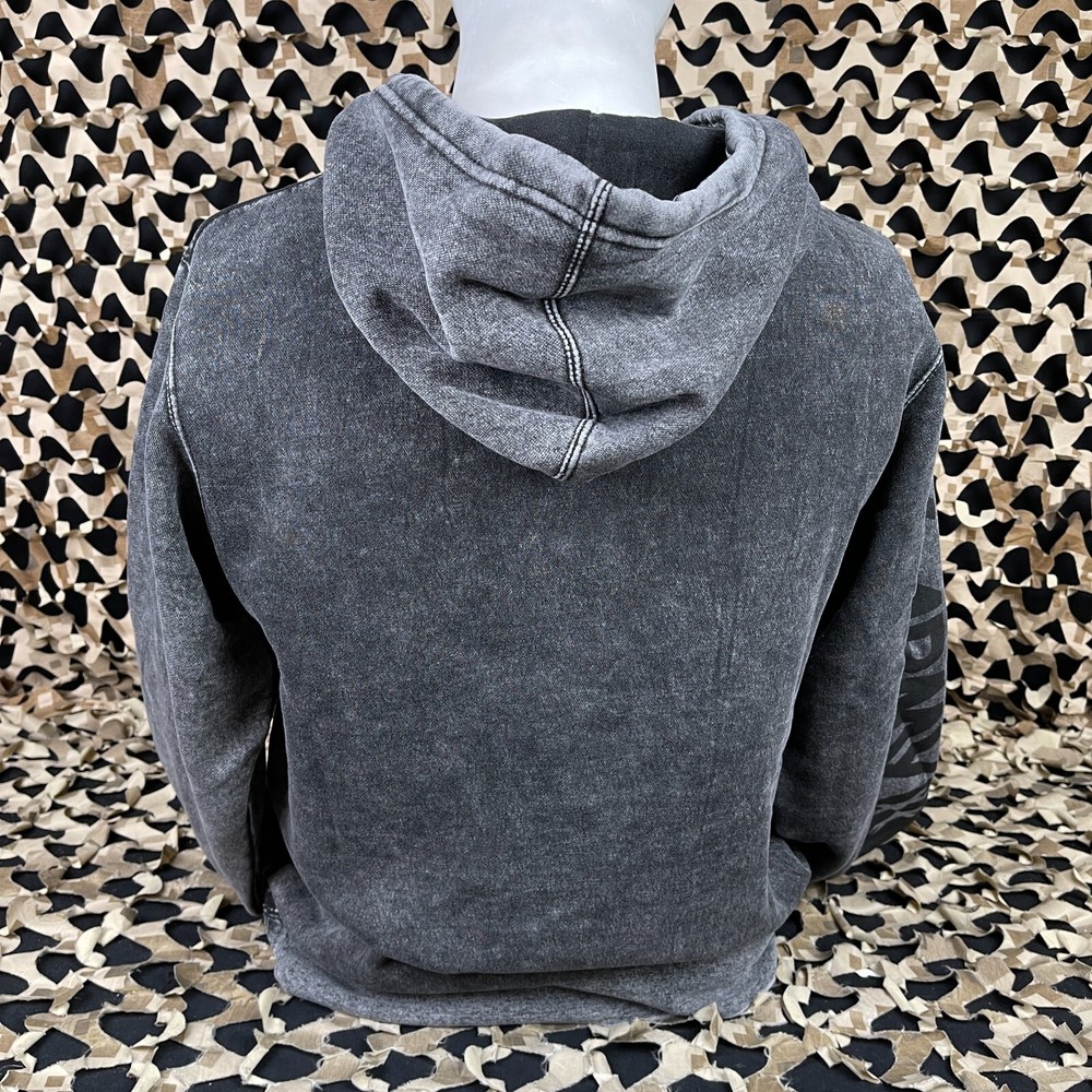 NEW HK Army Split Pullover Hooded Sweatshirt - Acid Wash - Medium