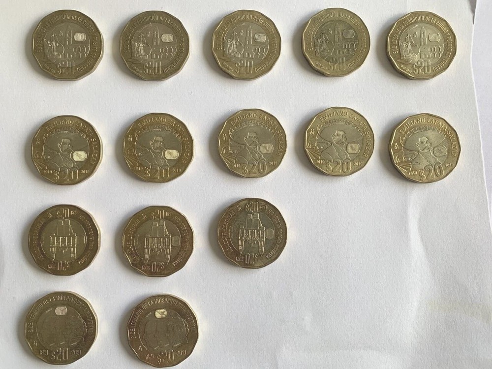 15 Conmemorative Coin Collection (Mexico)