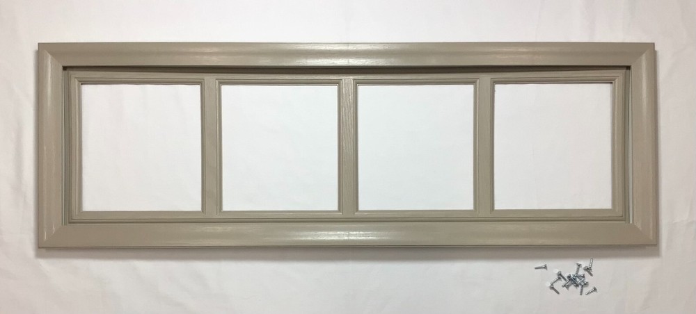 Sandtone Garage Door Window Kit Long Panel Frame Insert Grill Opt Amarr No Glass
