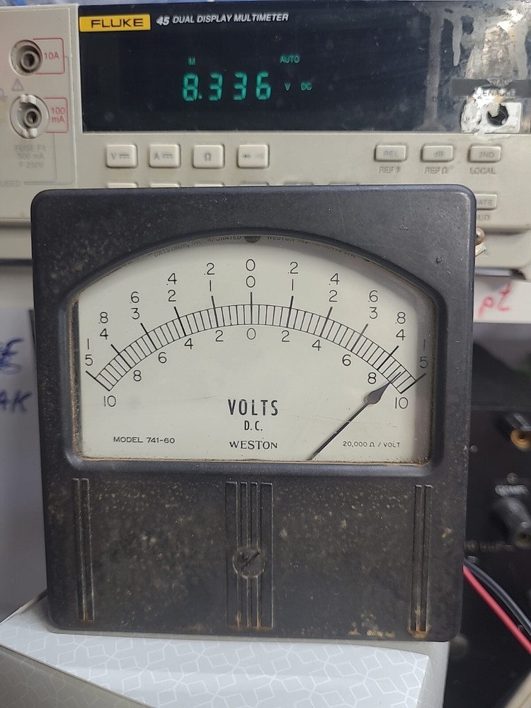 Weston Dc Voltmeter Model 741-60