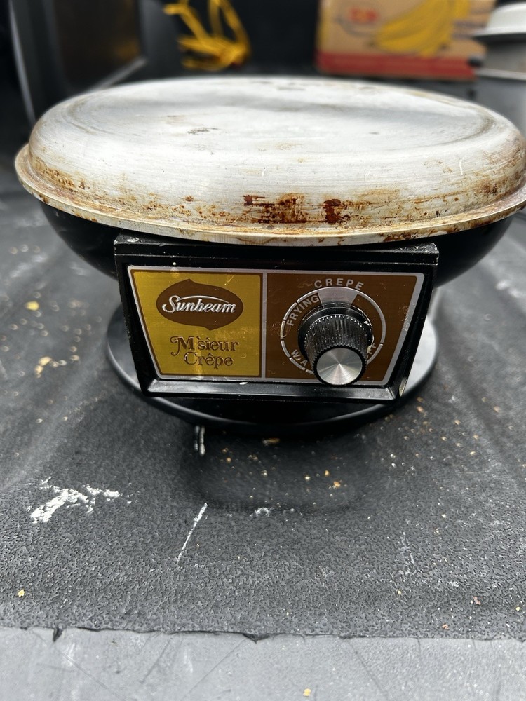 Vintage Sunbeam M'sieur Crepe Maker