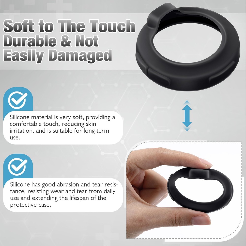 Digital Stethoscope Chestpiece Covers - 3 Pcs Silicone Accessories, Dustproof