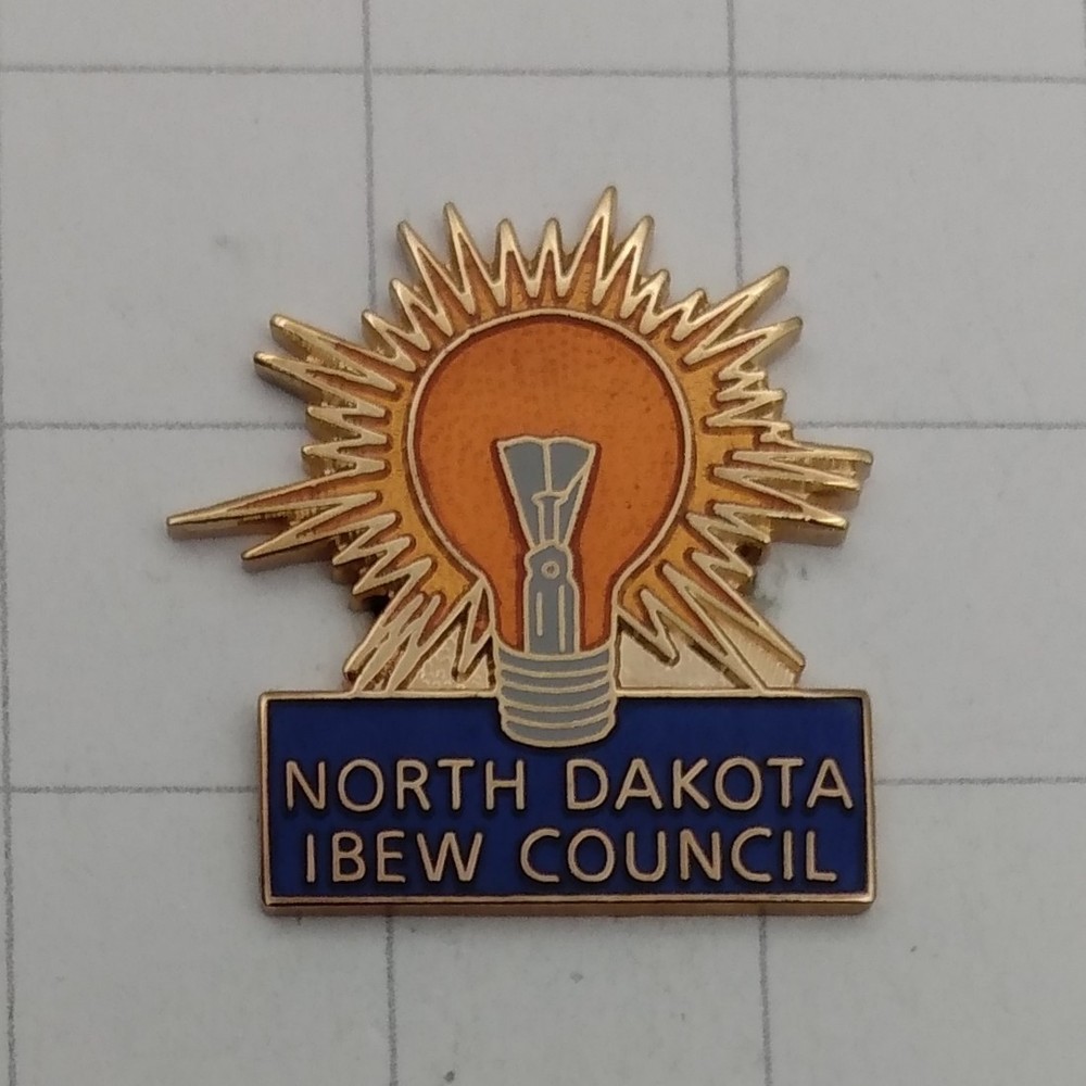 IBEW Lapel Pin  IBEW North Dakota Council.