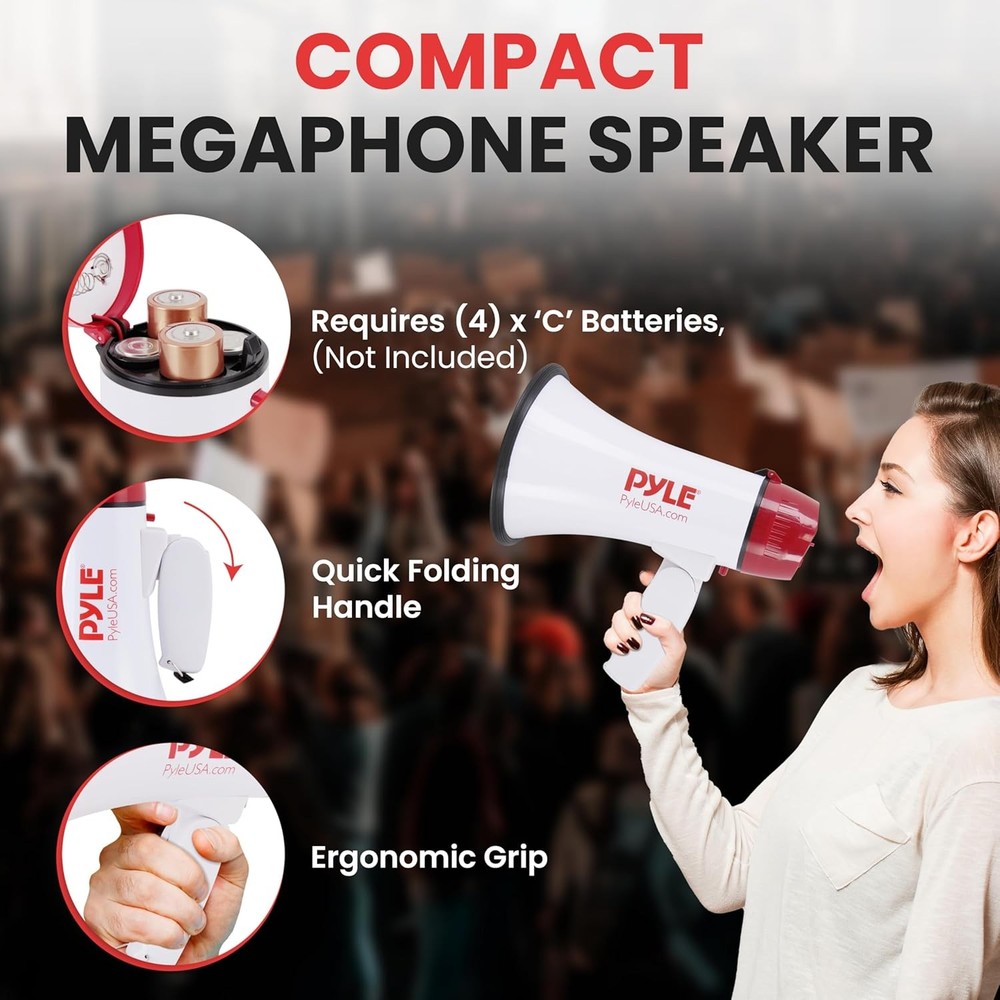 Portable Megaphone Bullhorn