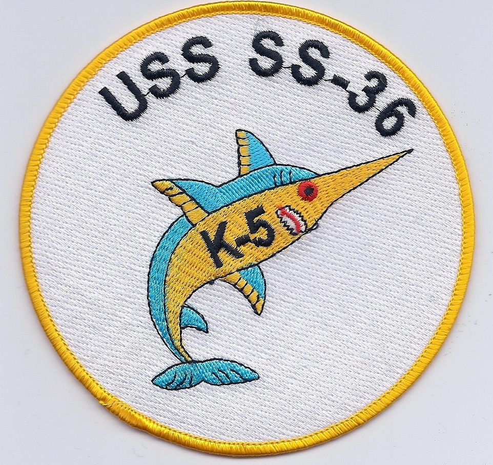 USS K-5 SS26 BC Patch Cat No C7014