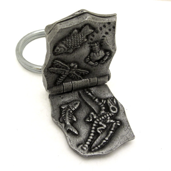 Solnhofen Limestone Fossils Keychain