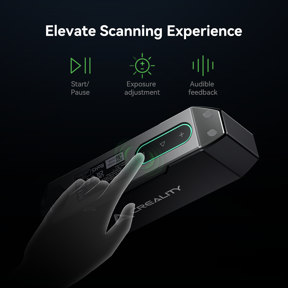 Used Creality Otter 3D Scanner 0.02mm Accuracy Handheld Capture SMALL&BIG Object