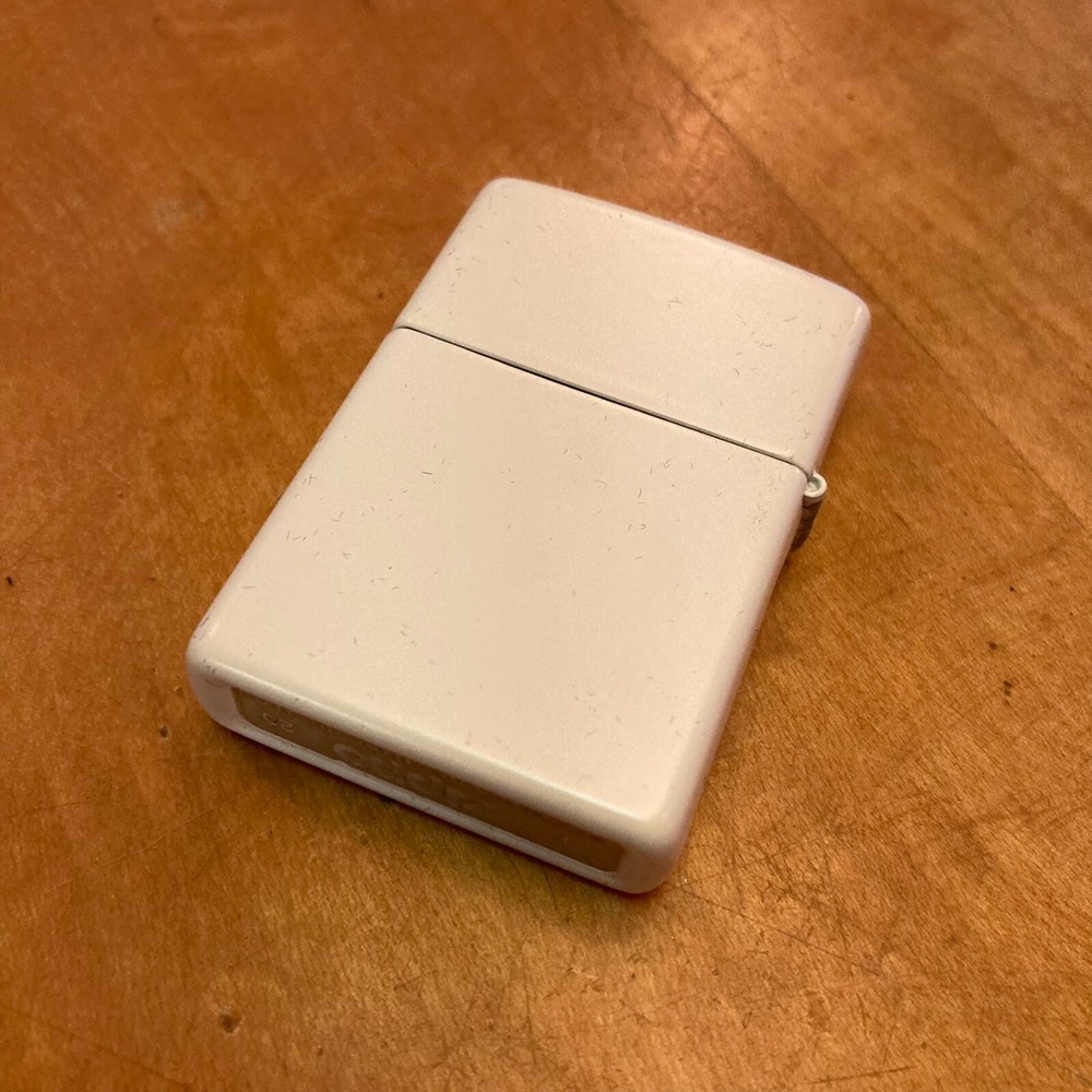 Genuine Zippo White Matte windproof Lighter CASE ONLY No Insert/Box