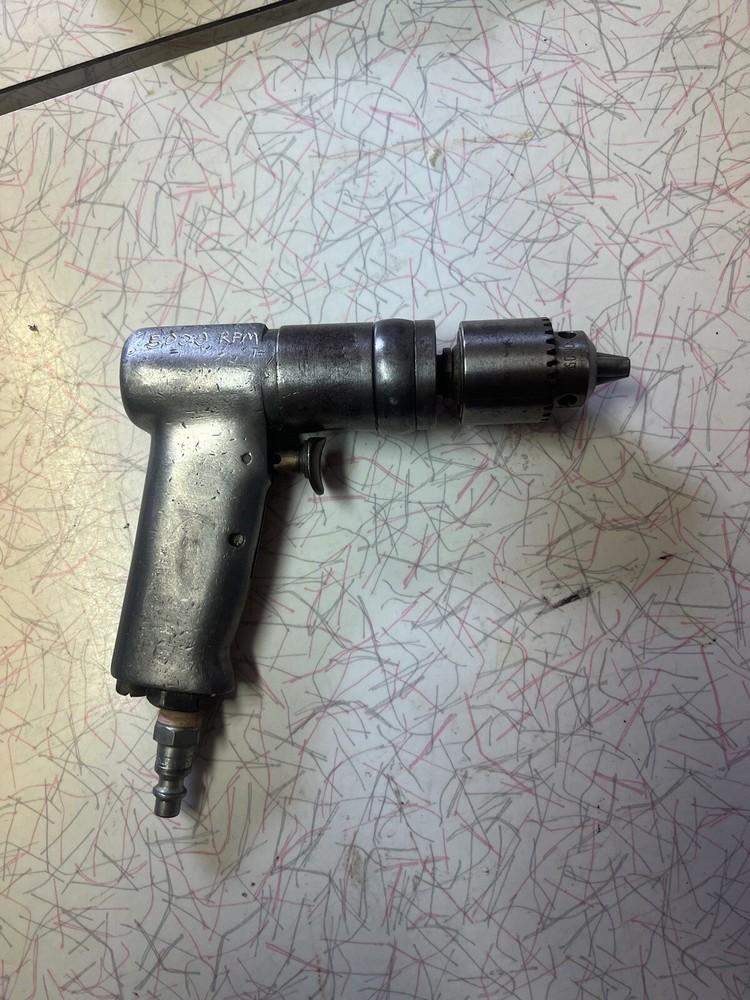 Chicago Pneumatic Drill Size 3008 0 5000 Aircraft Tool 1/4 Jacobs Chuck