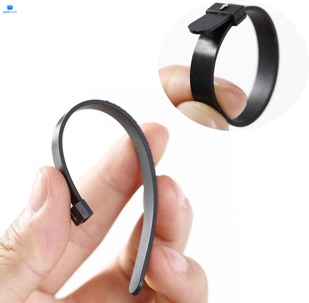 2 Pack US Ring Sizer Measuring Gauge, 1-17 Rings Size, Black and White