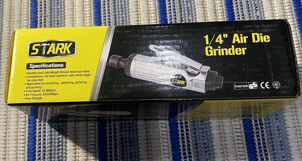 Stark tools straight 1/4" air die grinder pnematic tools