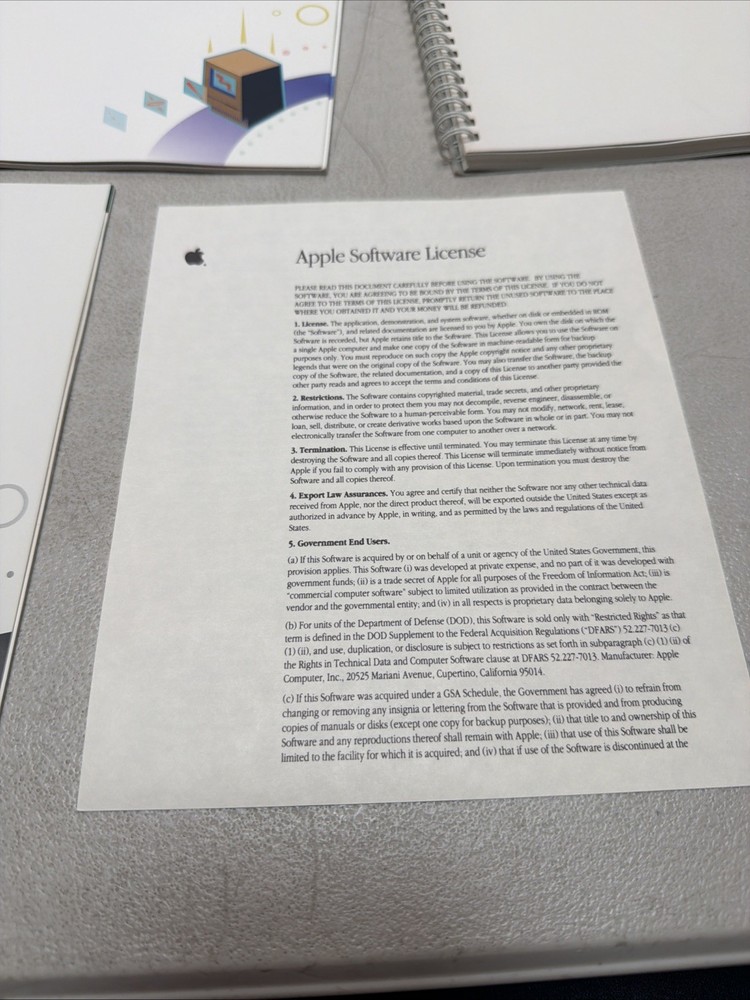 Vintage Mac System 7 Personal Upgrade Kit Apple Software 3.5” Floppy 1991