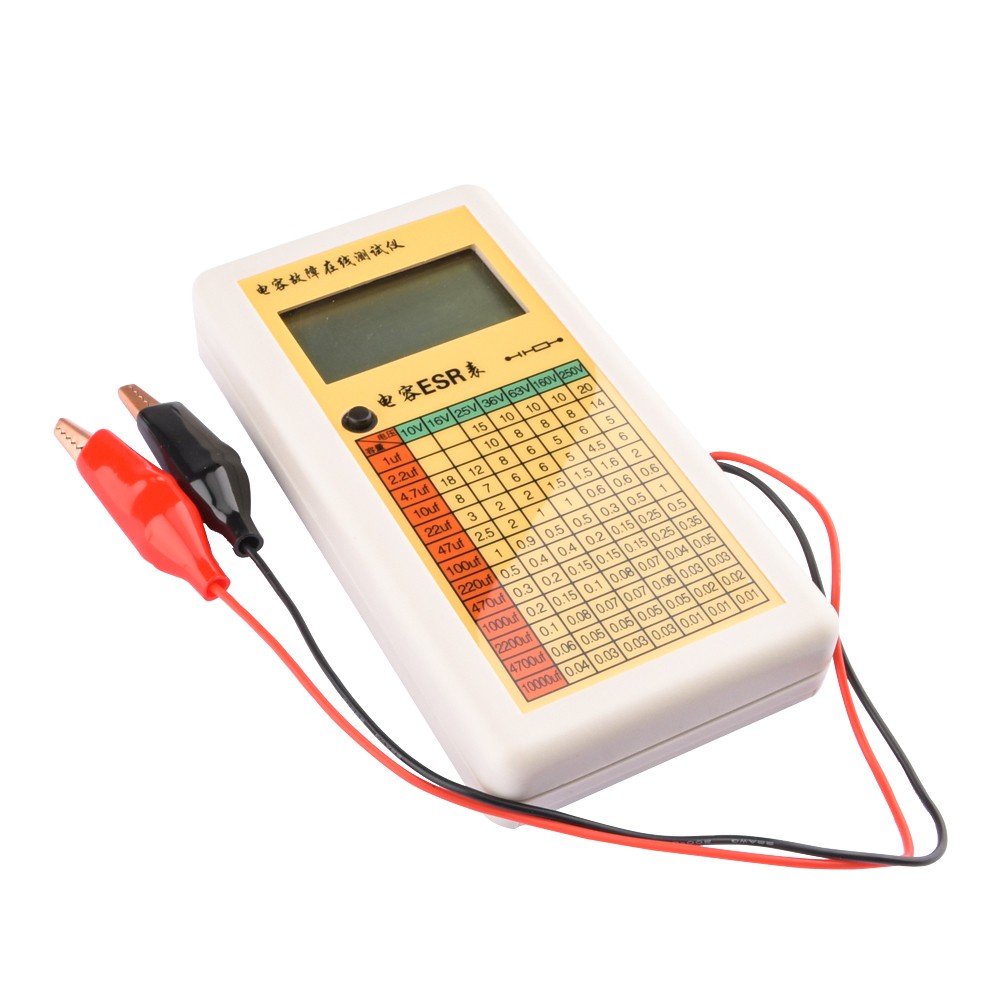Digital Capacitor ESR Tester Internal Resistance Meter Capacitor Fault Detector