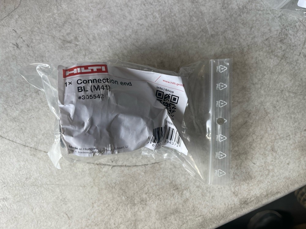 Hilti 305542 Connection End BL For Diamond Coring Inserts M41 Thread 21 Spline