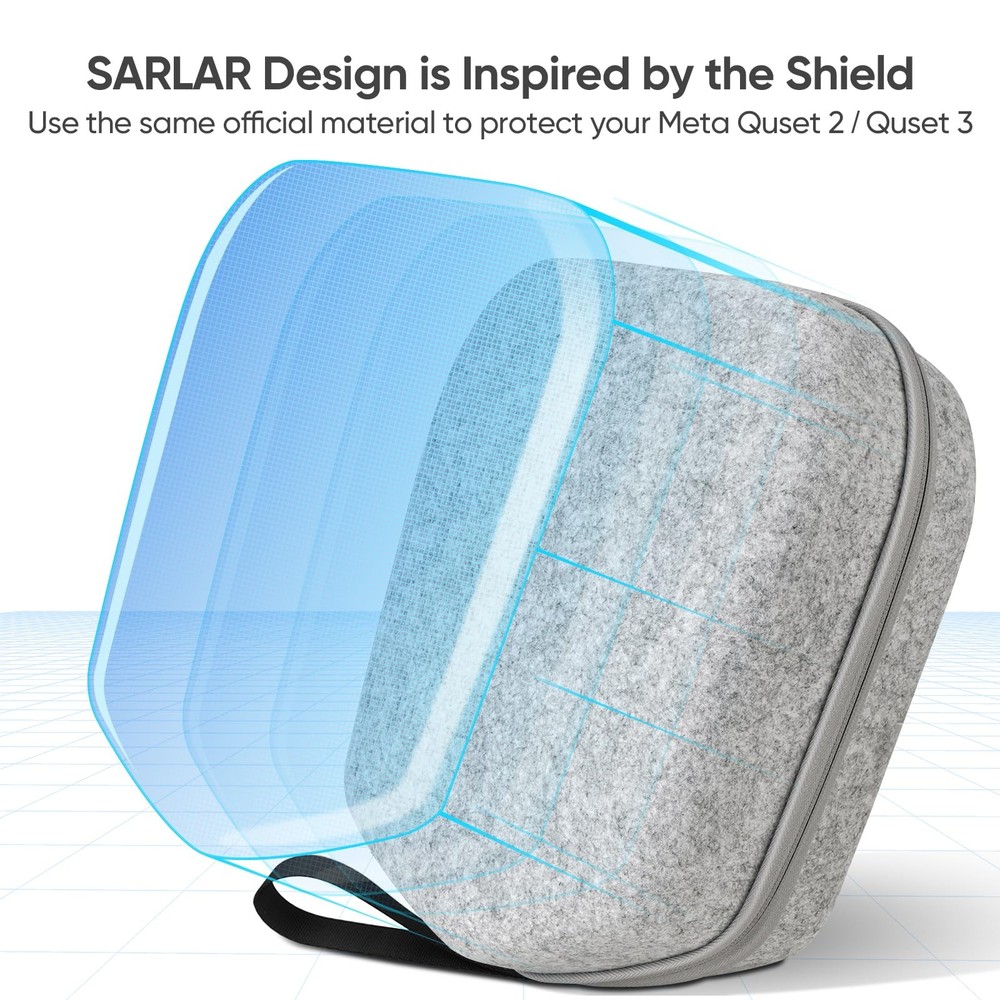 sarlar Hard Carrying Case S/For Official Original & Elite Strap, Grey