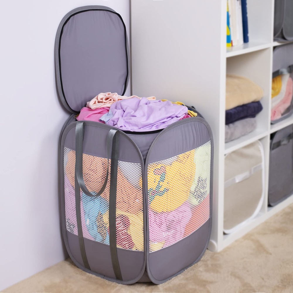 1.5 Loads, Pop-up Laundry Hamper with Extended, Thickened and Reinforced Hand...