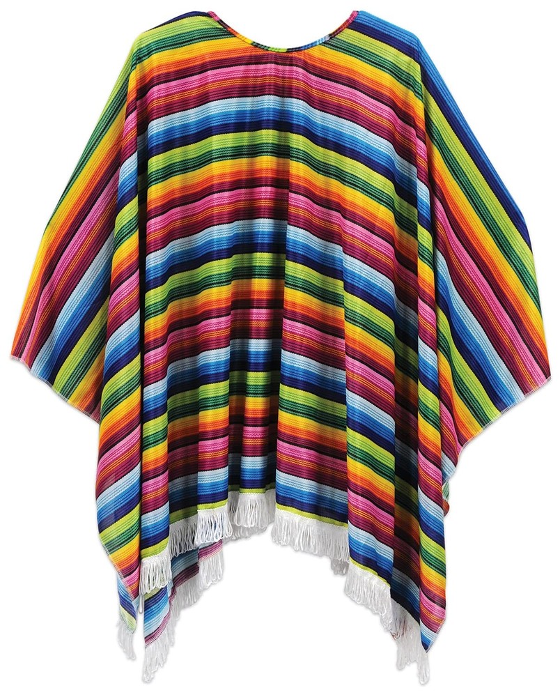 Beistle Serape One Size Fits Most, Multicolor