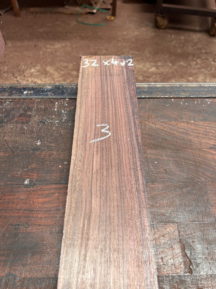 INDIAN ROSEWOOD BLANK 32” X 4" X 2” SAME ITEM