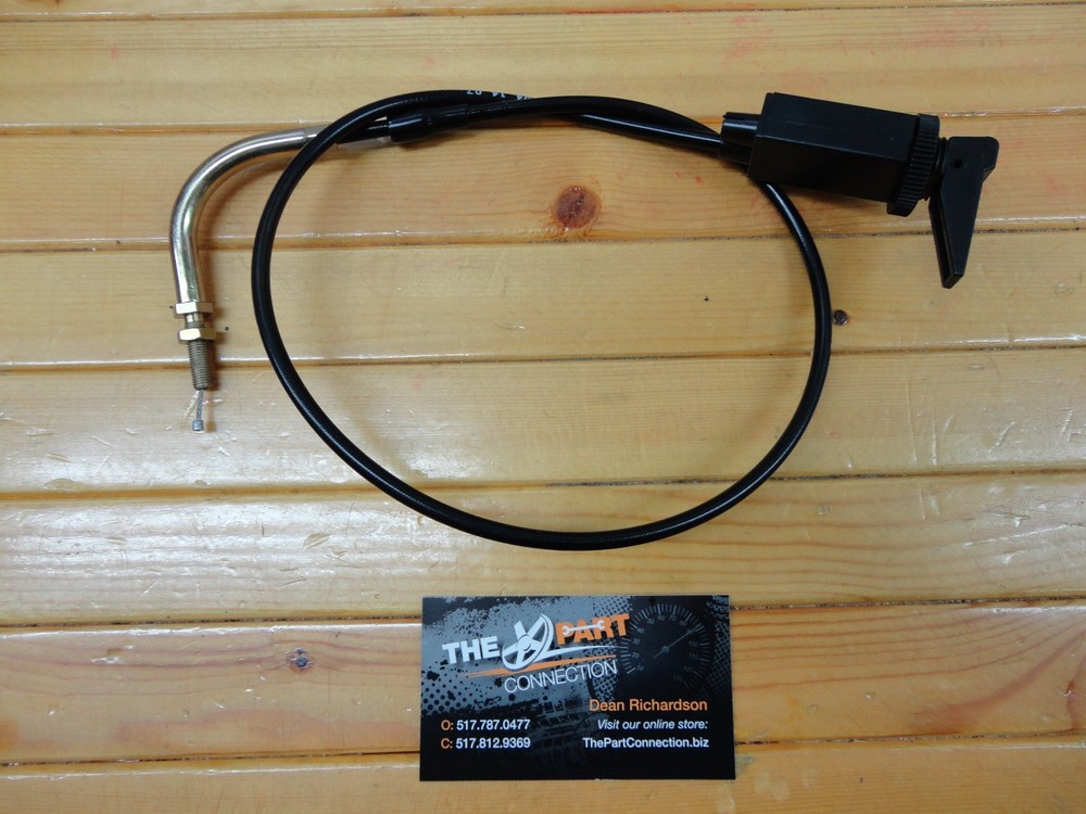 MIKUNI CHOKE CABLE FOR SINGLE CARBS WITH 90 DEGREE END FITS MANY OLD SNOWMOBILE