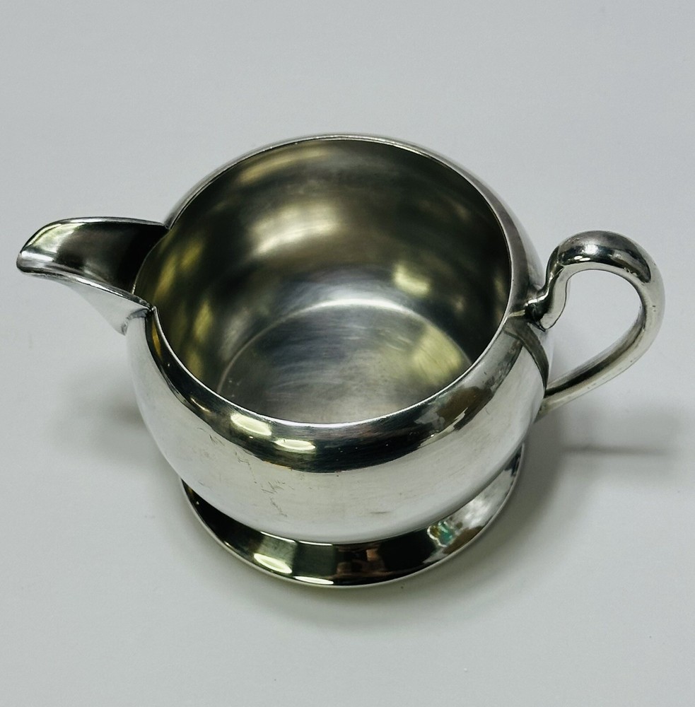 Vintage Academy Silver On Copper Creamer