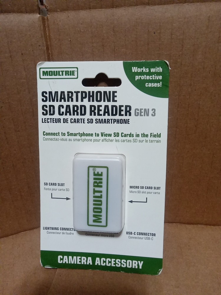 Moultrie Gen 3 Smartphone SD Card Reader MCA-13488 - Brand New
