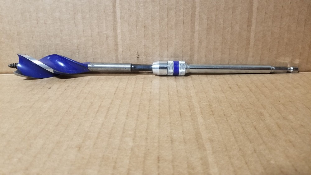 Irwin Speedbor 1" Drill Bit with Drill Extension Attachment VGC
