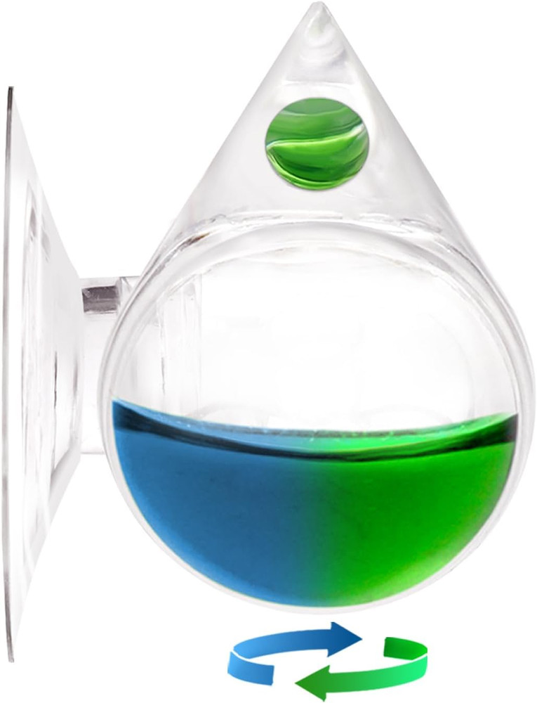 Aquatic CO2 Drop Checker Detachable Tear Drop Shape without Solution,Upgraded Ve