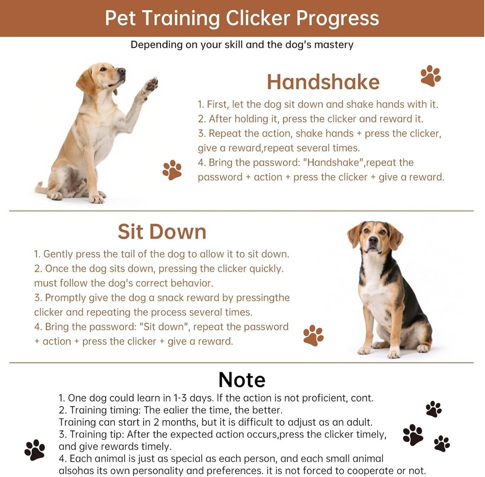 Pet Training Clicker with Wrist Strap Dog Training Clickers (White+Black + Blue)