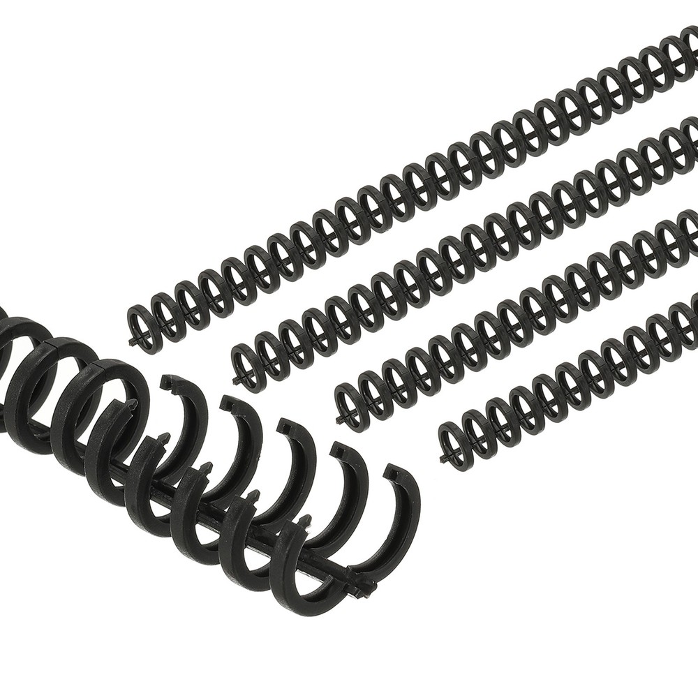 12mm(1/2") Spiral Binding Coils, 100 Pcs Spirals 85 Sheet, Black