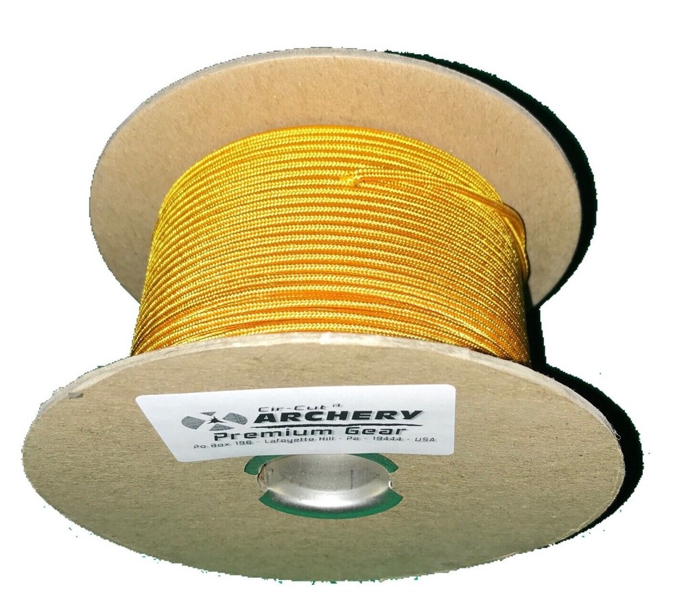 3', 6', 9', 12', 15' - GOLD - D Loop Cir-Cut Rope Material ARCHERY Release BOW
