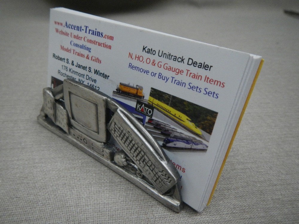 Computer Business Card Hoder - Aluminum