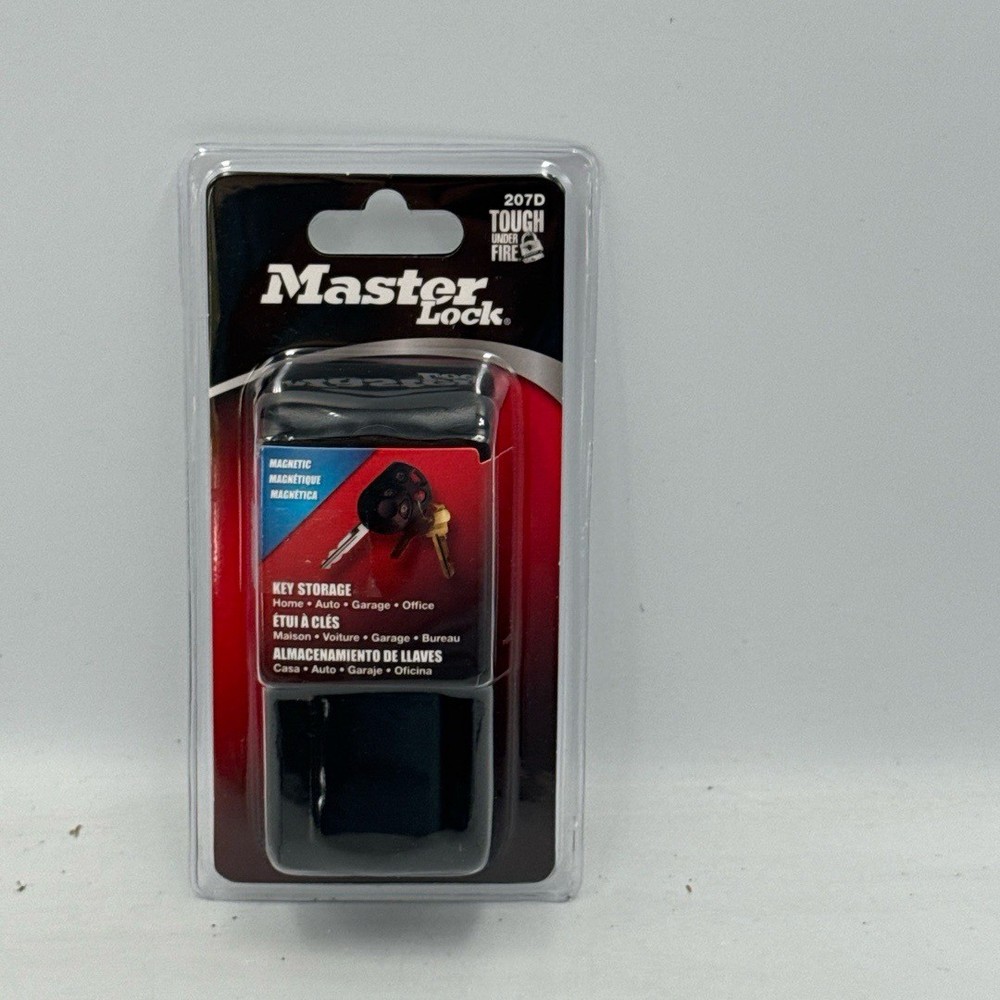 Master Lock Portable Key Case Key Storage Compact Black 207D Recessed Magnet Dur